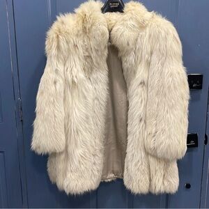 Elegant Cream Faux Fur Teddy Jacket
